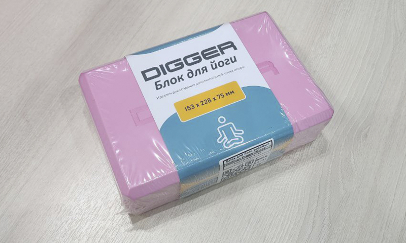 Блок для йоги розовый Hasttings Digger HD22E1-P