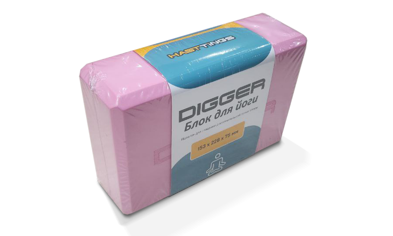 Блок для йоги розовый Hasttings Digger HD22E1-P