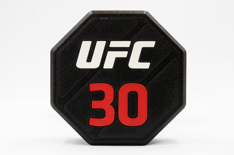Комплект премиальных полиуретановых гантелей UFC от 2 до 20кг (10пар) UFC-DBPU-8305-8314