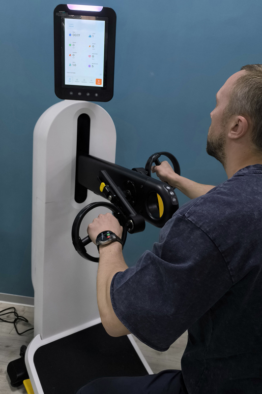 Горизонтальный реабилитационный велотренажер для рук DYACO Medical 8.5U 8.5UE