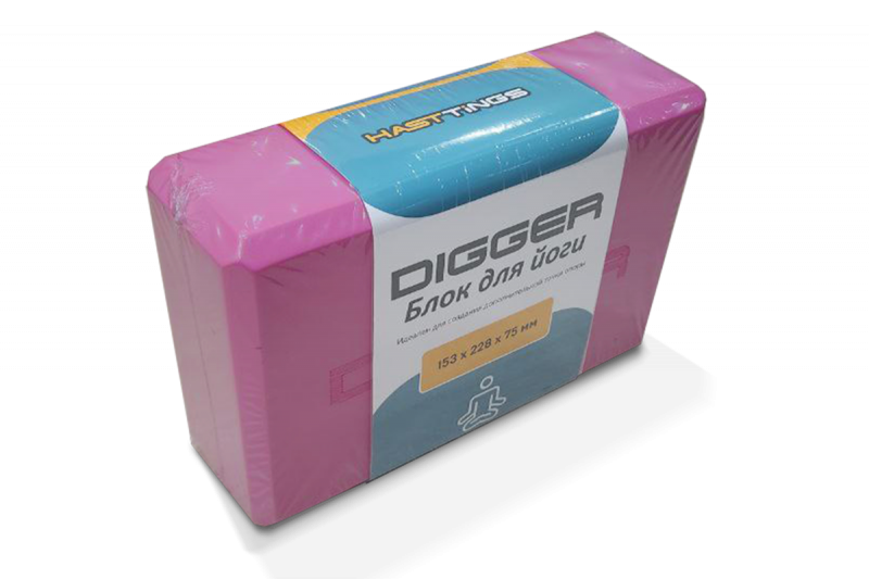 Блок для йоги красно-розовый Hasttings Digger HD22E1-RR