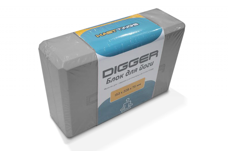 Блок для йоги серый Hasttings Digger HD22E1-G