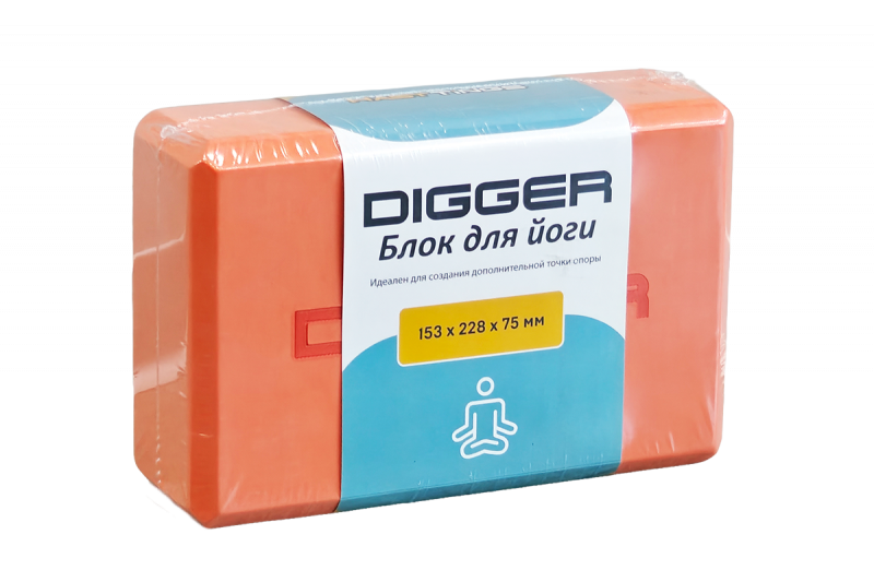 Блок для йоги оранжевый Hasttings Digger HD22E1-Orange