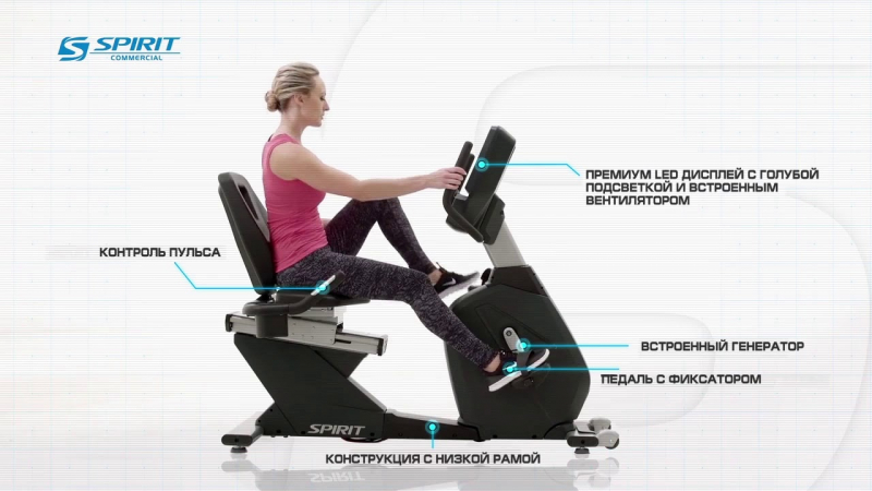 Велотренажер SPIRIT CR900
