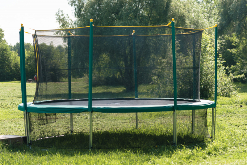 Батут с защитной сеткой Hasttings Classic Green 4.6 м Green 4,6