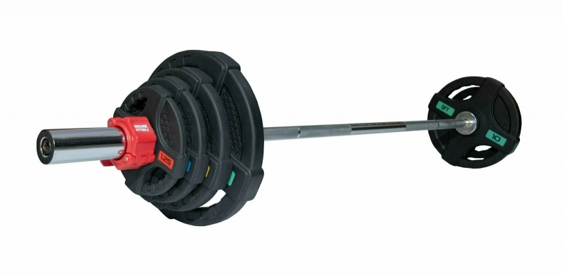 Штанга 53 кг (диски 50 мм с двумя хватами, гриф 180 см) Original FitTools FT-2HGSET-53-OB72