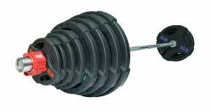 Штанга олимпийская 180 кг (диски с двумя хватами) Original FitTools FT-2HGSET-180