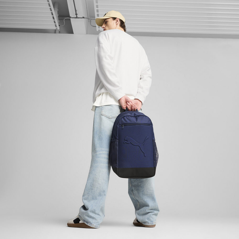 Рюкзак спорт. PUMA Buzz Backpack, 09115303, полиэстер, нейлон, темно-синий