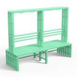 Скамейка вешалка двухсторонняя Дельта-фитнес, 2000х700х1700 мм. вариант 10