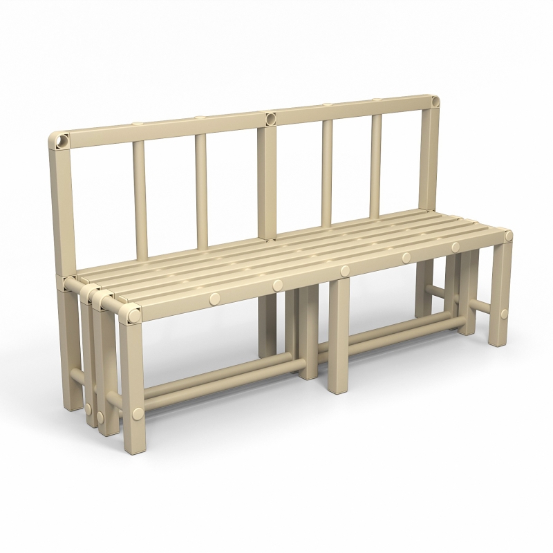 Скамейка спинка Дельта-фитнес, 1300х450х800  мм. вариант 11