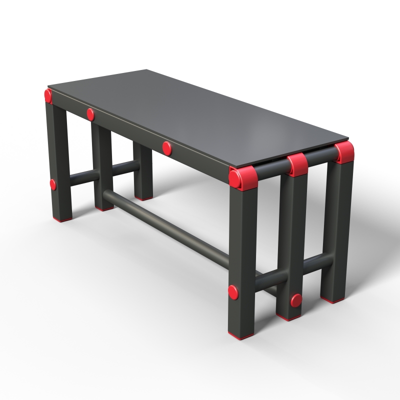 Скамейка Дельта-фитнес, 1000х376х450 мм. вариант 14