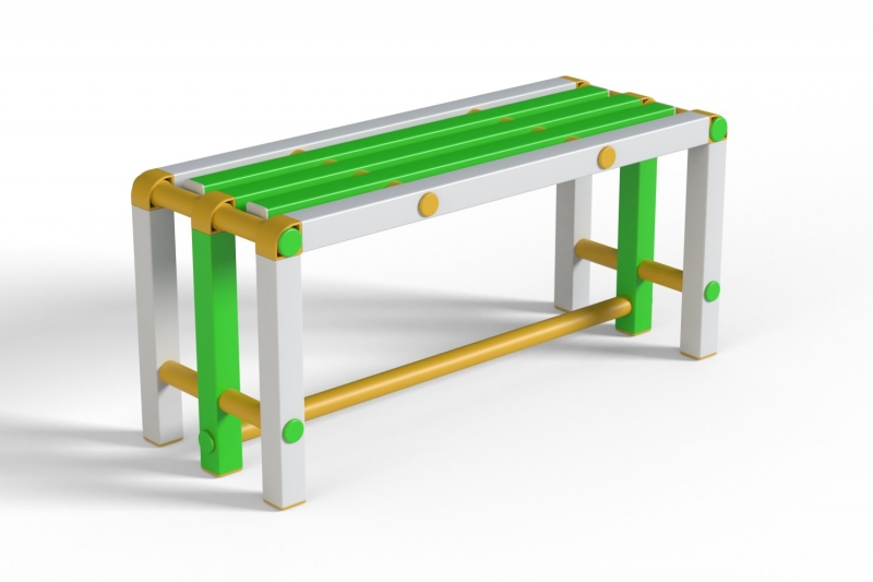 Скамейка Дельта-фитнес, 1000х376х450 мм. вариант 6