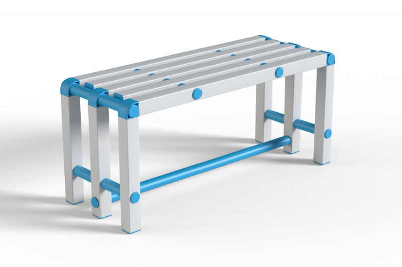 Скамейка Дельта-фитнес, 1000х376х450 мм. вариант 6