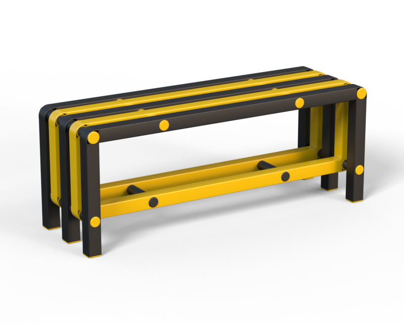 Скамейка Дельта-фитнес, 1000х376х450 мм. вариант 9