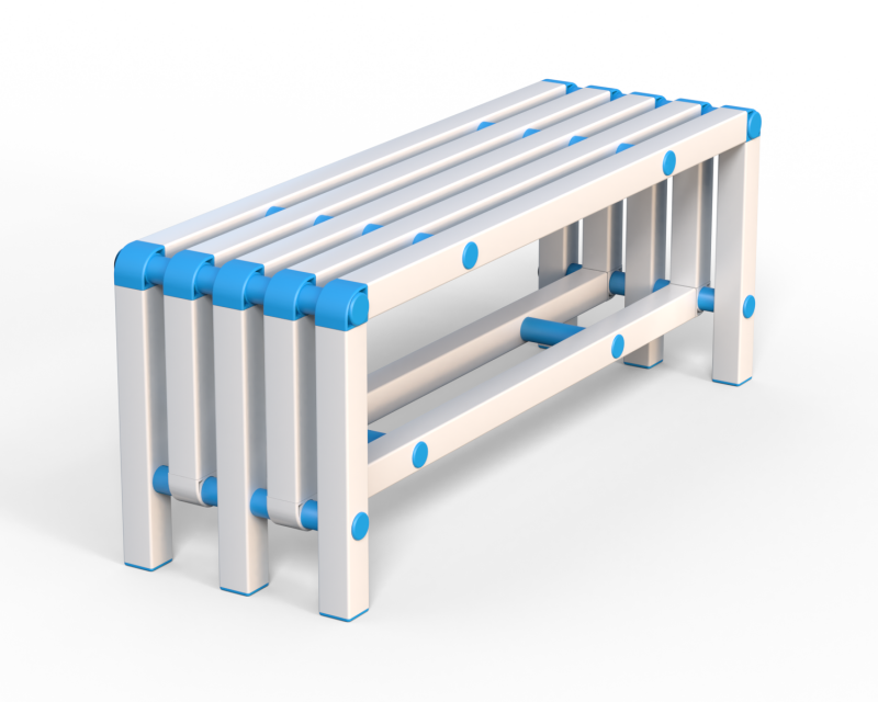 Скамейка Дельта-фитнес, 1000х376х450 мм. вариант 9