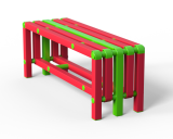 Скамейка Дельта-фитнес, 1000х376х450 мм. вариант 9