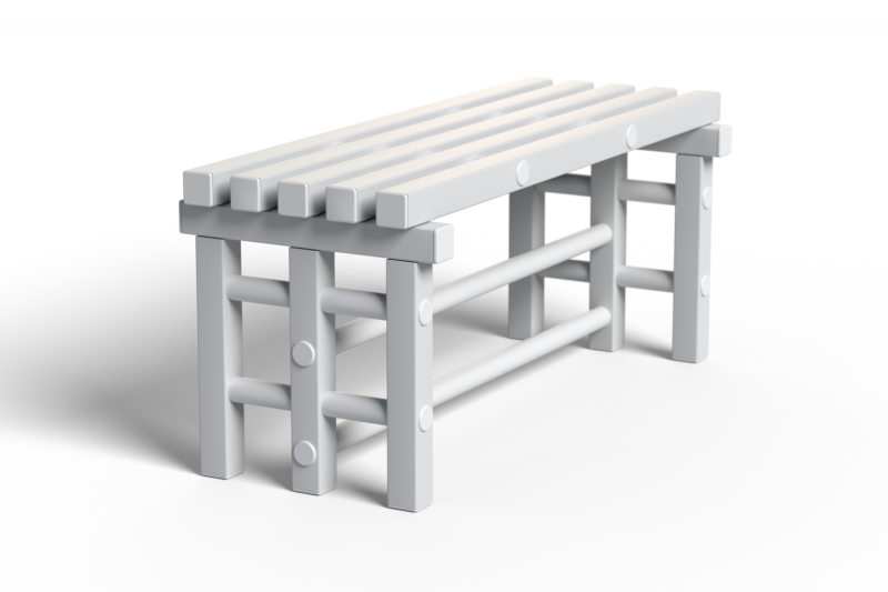 Скамейка Дельта-фитнес, 1000х420х450 мм. вариант 4