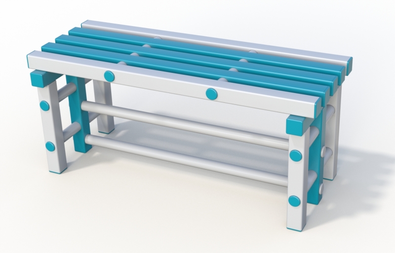 Скамейка Дельта-фитнес, 1000х420х450 мм. вариант 4
