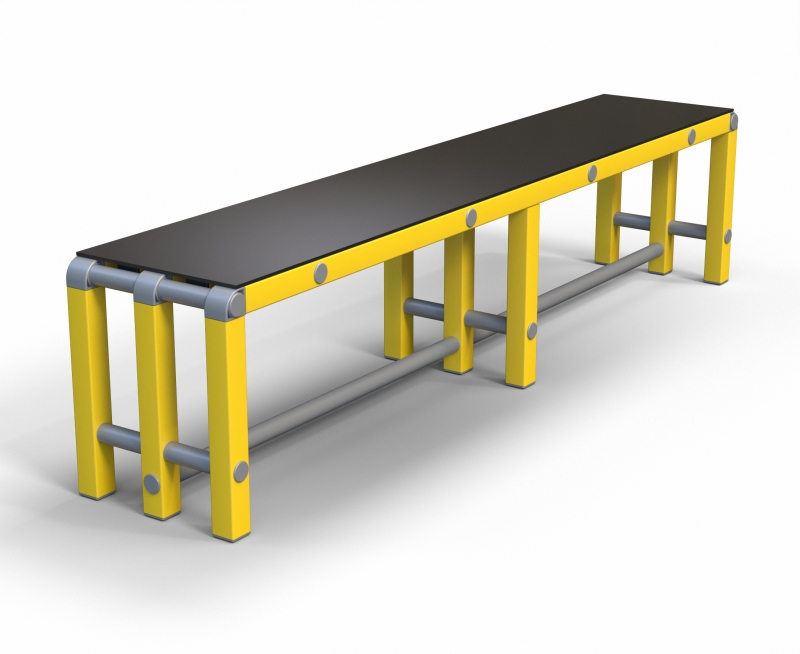 Скамейка Дельта-фитнес, 2000х376х450 мм. вариант 16