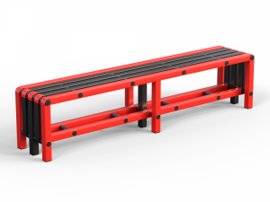 Скамейка Дельта-фитнес, 2000х376х450 мм. вариант 7