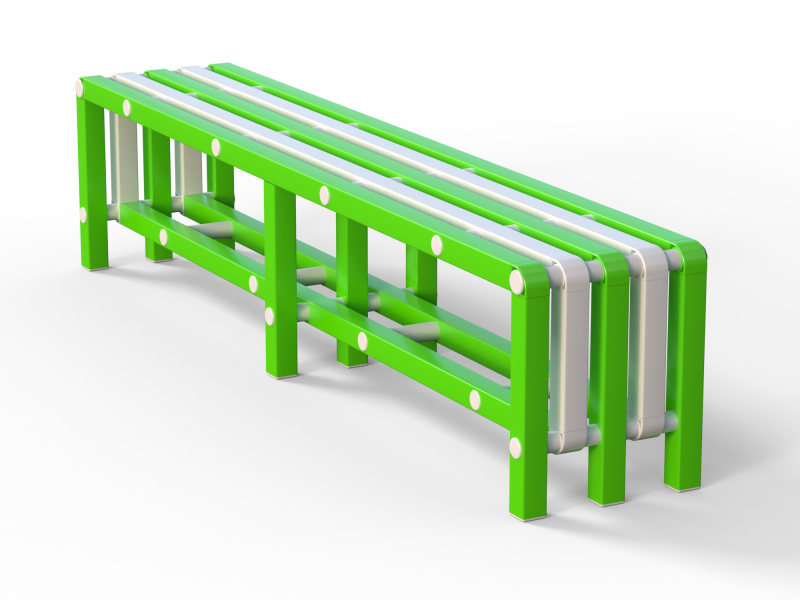 Скамейка Дельта-фитнес, 2000х376х450 мм. вариант 7