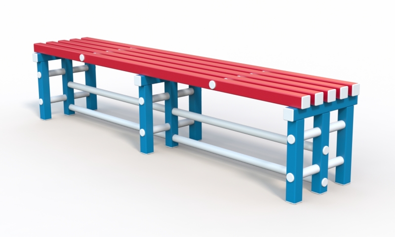 Скамейка Дельта-фитнес, 2000х420х450 мм. вариант 2