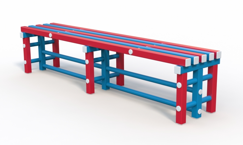 Скамейка Дельта-фитнес, 2000х420х450 мм. вариант 2