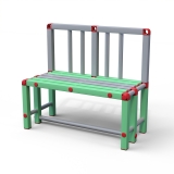 Скамейка спинка Дельта-фитнес, 1000х450х800 мм. вариант 11