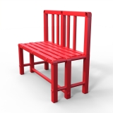 Скамейка спинка Дельта-фитнес, 1000х450х800 мм. вариант 11