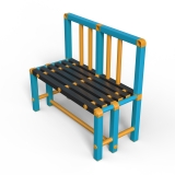 Скамейка спинка Дельта-фитнес, 1000х450х800 мм. вариант 11