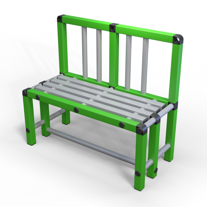 Скамейка спинка Дельта-фитнес, 1000х450х800 мм. вариант 11