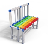 Скамейка спинка Дельта-фитнес, 1300х450х800  мм. вариант 11