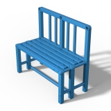 Скамейка спинка Дельта-фитнес, 1300х450х800  мм. вариант 11