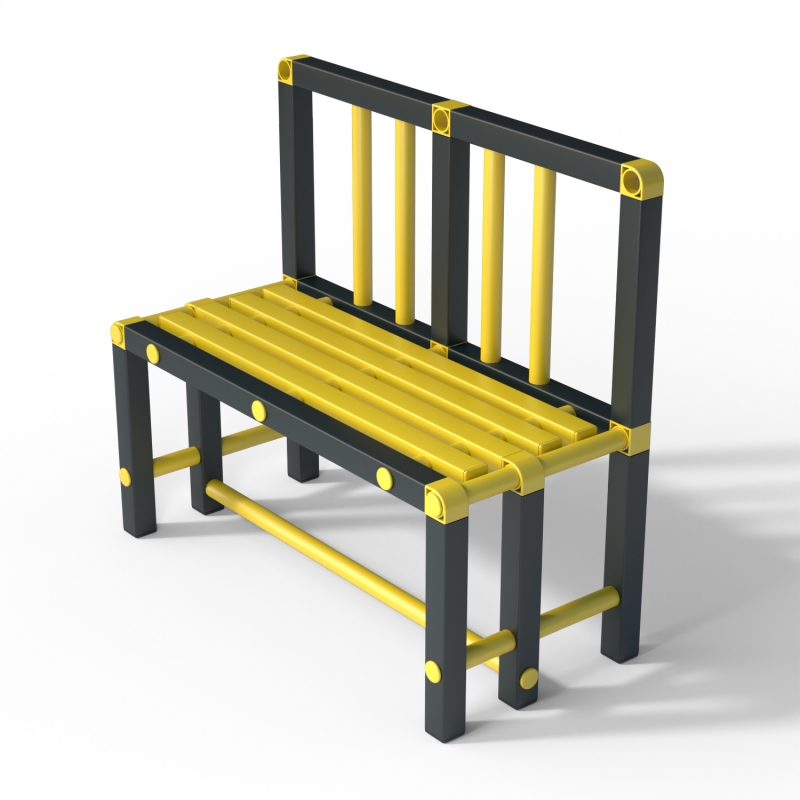 Скамейка спинка Дельта-фитнес, 1000х450х800 мм. вариант 11