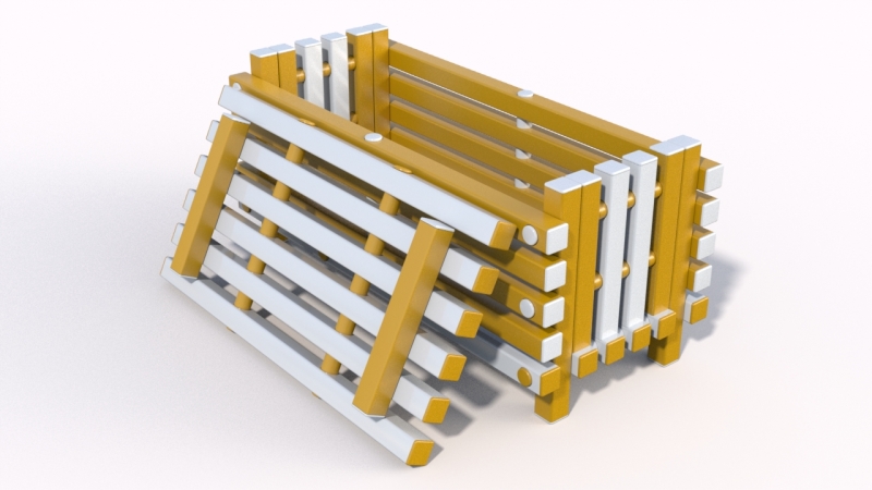 Скамейка ящик Дельта-фитнес, 1100х475х500 мм. вариант 1