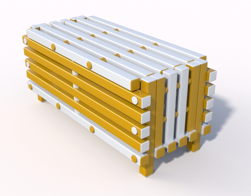 Скамейка ящик Дельта-фитнес, 1100х475х500 мм. вариант 1