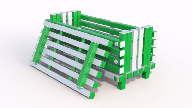 Скамейка ящик Дельта-фитнес, 1100х475х500 мм. вариант 1