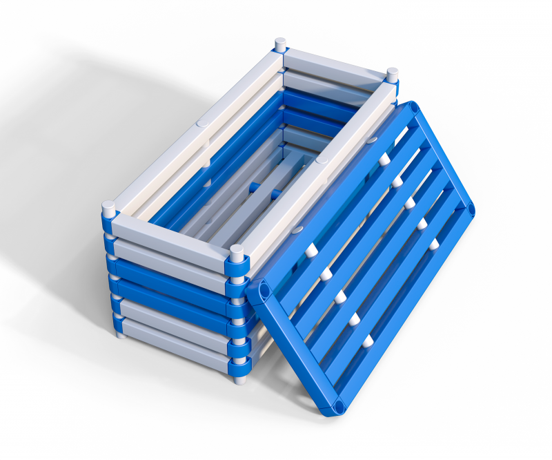 Скамейка ящик Дельта-фитнес, 1100х475х500 мм. вариант 2