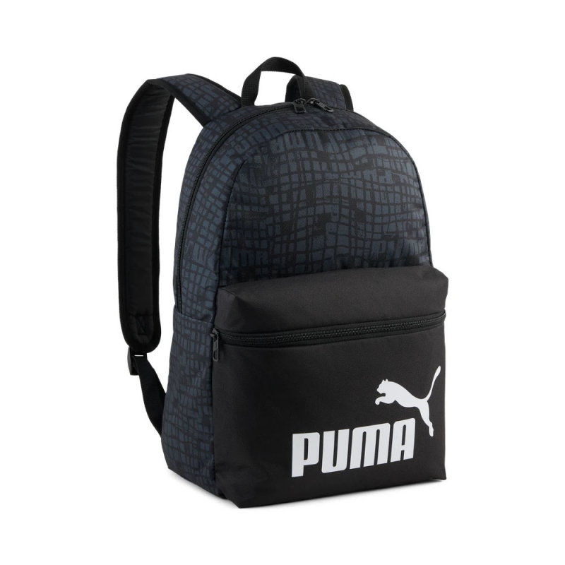 Рюкзак спорт. PUMA Phase AOP Backpack, 09116917, полиэстер, черно-серый