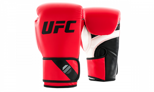 Перчатки тренировочные для спарринга UFC Pro Fitness красные - 14 Oz UHK-75032