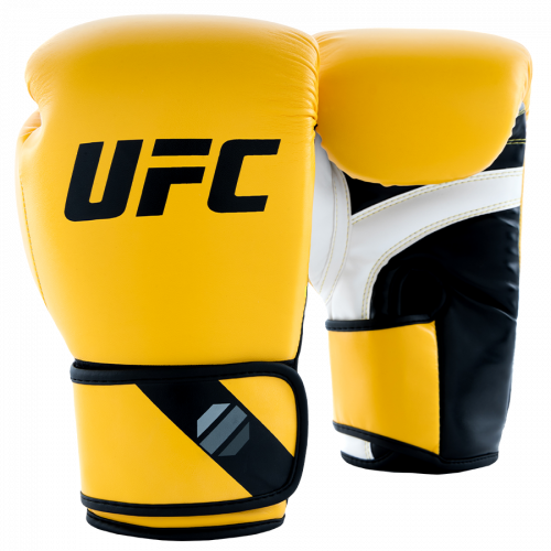 Перчатки тренировочные для спарринга UFC Pro Fitness желтые - 6 Oz UHK-75115