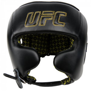 Шлем с защитой щек на шнуровке UFC черный - L\XL UHK-75056
