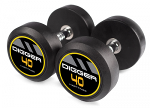 Комплект обрезиненных гантелей 5 пар от 37.5 до 47.5кг Hasttings Digger HD51D2A-37.5-47.5 HD51D2A-37,5-47,5