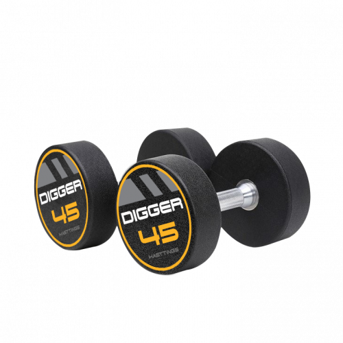 Комплект полиуретановых гантелей 5 пар от 37.5 до 47.5кг Hasttings Digger HD51D4C-37.5-47.5 HD51D4C-37,5-47,5