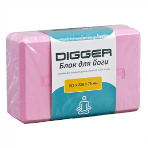 Блок для йоги розовый Hasttings Digger HD22E1-P