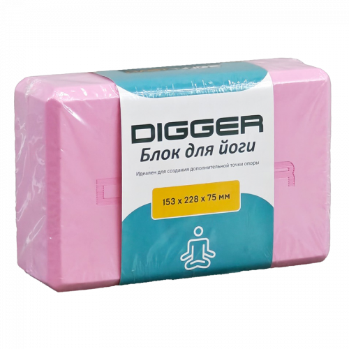 Блок для йоги розовый Hasttings Digger HD22E1-P