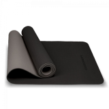 Коврик для йоги TPE 6 мм, черно-серый, двухсторонний (с люверсами) Hasttings Digger HD22D1C-Black-Gray