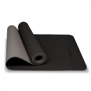 Коврик для йоги TPE 6 мм, черно-серый, двухсторонний (с люверсами) Hasttings Digger HD22D1C-Black-Gray