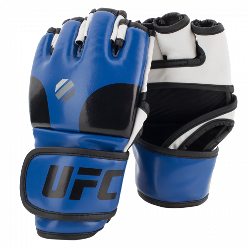 Перчатки MMA тренировочные с открытой ладонью S/M - BL UFC UHK-90077-82/UHK-69670