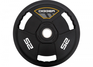 Диск олимпийский полиуретановый 3-х хватовый 25кг Hasttings Digger HD51C3A-25